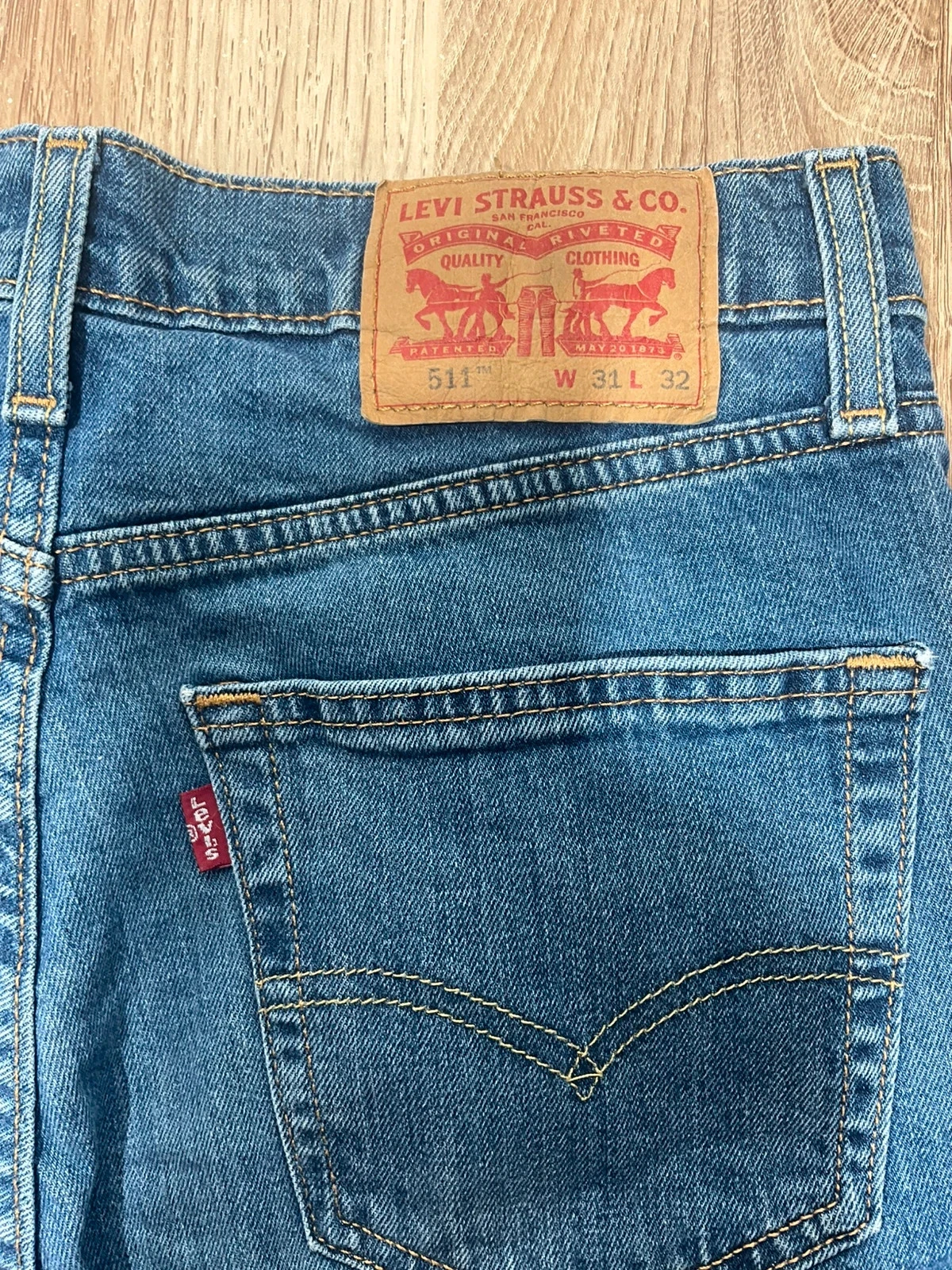 Jean Levi's 511 Slim W31 L32 Vintage Bleu Délavé  Lvh 267 – photo 9